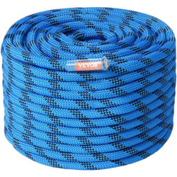 Corde deescalade statique 12,7 mm, 38 m (125 pieds), corde deescalade exterieure, tension de rupture 30 kN, corde en fibre avec mousquetons en acier