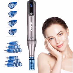 Caractéristiques & Détails Révélez votre éclat : le stylo de microneedling professionnel VEVOR M8S améliore les tissus cutané ...