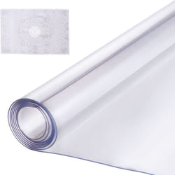 Protection de bureau en pvc transparent, 36 x 54 pouces, epaisseur de 1,5 mm, housse de table rectangulaire, resistante a leau et facile a nettoyer,