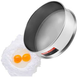Tamis a farine Vevor 40 mailles, acier inoxydable 304, qualite alimentaire, diametre de 12,6 pouces, passoire a mailles fines pour la cuisson,
