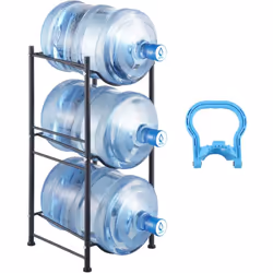 Caractéristiques & Détails Rangement à plusieurs niveaux : ce porte-bouteilles d'eau à 3 niveaux mesure 13 x 13 x 29 pouces / ...