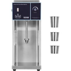 Vevor - Mixeur a Creme Glacee 400 w, Machine a Dessert Glace Haute Vitesse 4200 tr/min, Reglage de la Vitesse en Continu, en Acier Inoxydable 304, 3