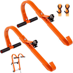 Vevor - Fixation deechelle paire avec roues, support en acier durable, rehausseur de faite de toit avec barre en t en caoutchouc pour proteger les