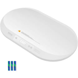 Pese-bebe Numerique, Balance Bebe Multifonction avec Ruban a Mesure Integre, Fonction de Maintien et Tare, Charge 40 kg, 5 Unites, pour Suivi Poids