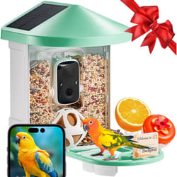 Vevor - Mangeoire Oiseaux avec Camera Intelligente 2K hd ai Camera Identifie 10000 Especes deOiseaux, 2 Panneaux Solaires, Capture Auto, Notification