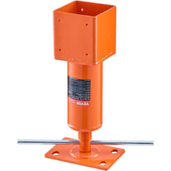 Vevor - Poteau de verin a vis 4' x 4', plage de hauteur de 13,2' a 18,7', capacite de charge maximale de 24 700 lb, verin de rive reglable, poteau de