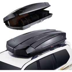 Vevor - Porte-bagages de toit coffre de toit de 18 pieds cubes, coffre de toit a coque rigide en abs, avec ouverture double face et 2 sangles