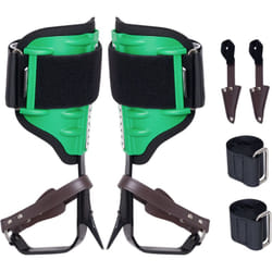 Pointes deescalade dearbre, 1 paire, crampons deescalade dearbre en acier allie, charge de 158 kg, avec sangles et protecteurs de pointes, pour