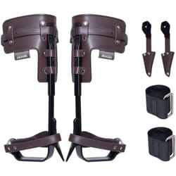 Pointes deescalade dearbre, 1 paire, crampons deescalade dearbre en acier allie, charge de 158 kg, equipement avec sangles et protecteurs de pointes,