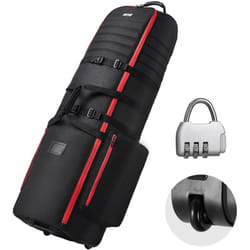 Sac de voyage de golf rembourre avec roues renforcees, housse de protection de voyage de golf souple en plein air, oxford 1800D robuste resistant a