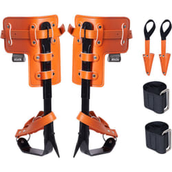 Pointes deescalade dearbre, 1 paire, crampons deescalade dearbre en acier allie, charge de 158 kg, equipement avec sangles et protecteurs de pointes,