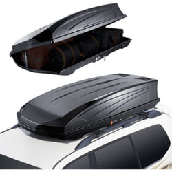 Vevor - Coffre de toit de voiture capacite de 22 pi3, coque rigide en abs durable, double ouverture et 2 sangles solides, conception aerodynamique,