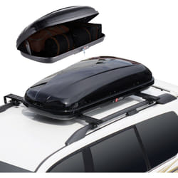 Vevor - Porte-bagages de toit coffre de toit de 14 pieds cubes, coffre de toit a coque rigide en abs, avec ouverture double face et 2 sangles
