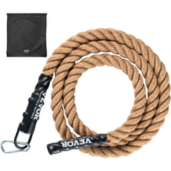 VEVOR Corde deescalade Fitness, 1,5" de largeur, 10 pieds de long, corde deexercice pour entrainement en salle de sport et a domicile, musculation et