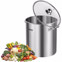 Caractéristiques & Détails Grande capacité de 24 QT / 22,7 L : les dimensions intérieures de la marmite sont de 11,8" x 13,0" ...