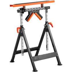 VEVOR Treteau Multifonction Capacite de Charge 200 kg Servante a Rouleaux Support a Rouleau Pliable Reglable 838,2-1270 mm avec Tete a Rouleau, pour