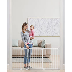 Barriere de Securite Extensible Largeur 154-161 cm Hauteur 76,2 cm, Barriere deEscalier Reglable, Clotures pour Chiens Animaux de Compagnie,