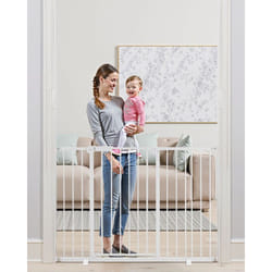 VEVOR Barriere de Securite Extensible Largeur 65-121,9 cm Hauteur 91,4 cm, Barriere deEscalier Reglable, Clotures pour Chiens Animaux de Compagnie,