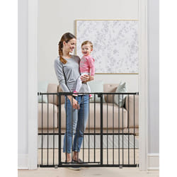 Barriere de Securite Extensible Largeur 65-121,9 cm Hauteur 91,4 cm, Barriere deEscalier Reglable, Clotures pour Chiens Animaux de Compagnie,