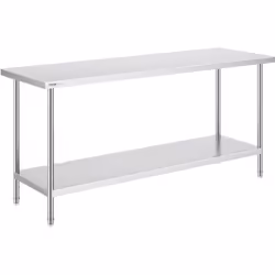 Caractéristiques & Détails Acier inoxydable de haute qualité : cette table de travail, mesurant 24 x 72 x 34 pouces / 61 x 18 ...