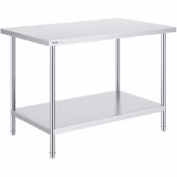 Caractéristiques & Détails Acier inoxydable de haute qualité : cette table de travail, mesurant 30 x 48 x 34 pouces / 76,2 x ...