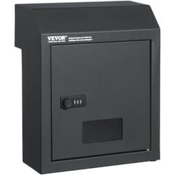 Vevor - Boite aux Lettres Encastrable Porte, 305x155x360 mm, Boite de Depot de Courrier Travers la Porte, 43 mm, Acier Robuste, Verrou a Code