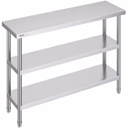 Caractéristiques & Détails Acier inoxydable de haute qualité : cette table de travail, mesurant 14 x 48 x 34 pouces / 356 x 1 ...