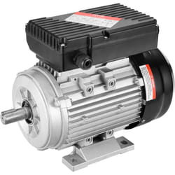 VEVOR Moteur electrique 0,75 kW moteur de compresseur deair monophase, 1400 tr/min, CA 220-240 V, 5,45 A, cadre 80, B3, arbre a clavette 19 mm,