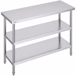 Caractéristiques & Détails Acier inoxydable de haute qualité : cette table de travail, mesurant 18 x 48 x 34 pouces / 457 x 1 ...