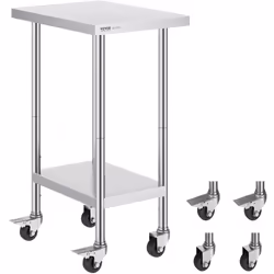 Caractéristiques & Détails Acier inoxydable de haute qualité : cette table de travail, mesurant 24 x 18 x 38 pouces / 610 x 4 ...