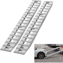 Rampes en aluminium 108' x 15', capacite de chargement de 10 000 lb pour moto/moto tout-terrain/remorque/VTT/UTV/tracteur de jardin/tondeuse a gazon,