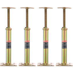 Vevor - Verins de sol de maison, lot de 4, plage de hauteur de 11,6 a 16 pouces, capacite de charge maximale de 2 200 lb par unite, poteau de verin