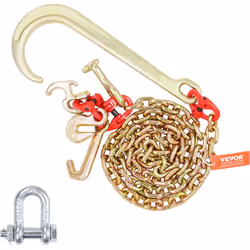 Caractéristiques & Détails Norme G80 : Ce dispositif d'arrimage à chaîne à crochet en J est de grade 80. Il présente une rési ...