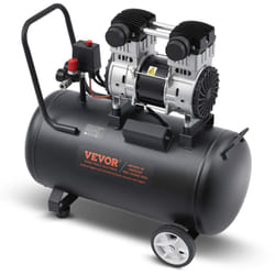 Compresseur deAir sans Huile, Reservoir Acier 60 l, 1,25 kW, 5,3 cfm 90 psi, Pression Max 125 psi, Compresseur Silencieux Portable pour Reparation