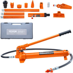 Vevor - Verin Hydraulique 12 t, Presse Hydraulique Carrosserie Carrossier Portable Course 132 mm, avec Tuyau deHuile de 1,4 m et Coffret, pour la