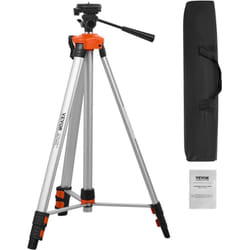 Trepied de niveau laser VEVOR, montage filete ¼ x 20, reglage de la hauteur de 27,36 a 68,11 pouces avec niveau a bulle integre, support de scanner