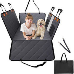 Vevor - Housse de Siege Arriere Voiture pour Chien, 142x77 cm, Couverture de Protection de Siege, Impermeable, 600D, Charge 181 kg, avec Fenetre en