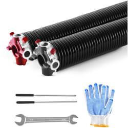 VEVOR Ressorts de torsion pour porte de garage, 1 paire, Φ5,94xΦ50,8x787 mm, 16000 cycles, revetement noir electrophoretique pour remplacement,