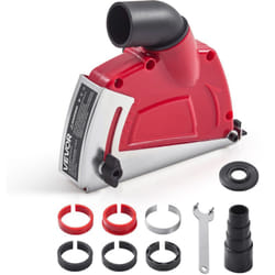 VEVOR Capot de Protection pour Meuleuse deAngle 100-125 mm, Capot Anti-poussiere pour Meuleuse Angulaire, avec 6 Rondelles de Serrage, Adaptateur de