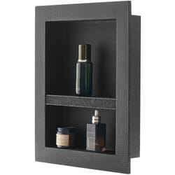 Niche Encastrable Salle de Bain, 10,16x40,64x50,8 cm, Niche Douche Encastrable Murale Etageres Organisateur de Rangement Moderne, pour Stockage de