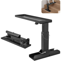 VEVOR Niveau deechelle, surface de support 23,4 L x 11,4-18 po H, outil de nivellement deechelle en acier, tremie de pas pliable, stabilisateur
