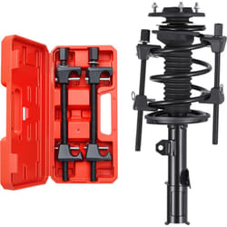 VEVOR Compresseur Ressort Amortisseur pour Voiture 2PCs, Outil de Compression de Jambe de Force Pression 1,2 T, Tendeur de Ressort Helicoïdaux avec