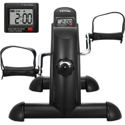 VEVOR Pedalier de Fitness sous le Bureau, Mini Velo d’Appartement pour Bras ou Jambes, Pedalier de Reeducation a Resistance Multi-Niveaux, avec Ecran
