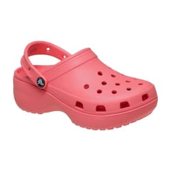 Crocs Sabots à Plateforme Classiques Femme Orange - Chaussures plates confortables pour un style décontracté et tendance.