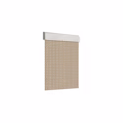 Le rideau de porte à cordon spiralé 90x210cm n°1 beige-marron est la solution parfaite pour protéger votre maison des insecte ...