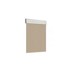 EDM - Rideau de porte 120x210cm cordon spiralé n°1 beige-marron