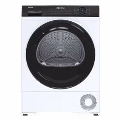 Haier I-Pro Series 3 HD90-A3939E-IT, Pose libre, Charge avant, Pompe à chaleur, Blanc, Boutons, Rotatif, Droite