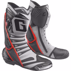Gaerne GP1 Evo Racing Bottes de moto, noir-gris-rouge, taille 44 pour Hommes