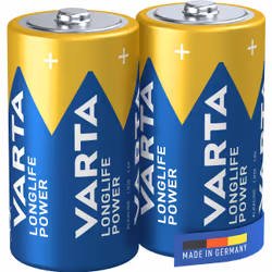 Varta -4914/2B, Batterie à usage unique, C, Alcaline, 1,5 V, 2 pièce(s), Bleu, Or