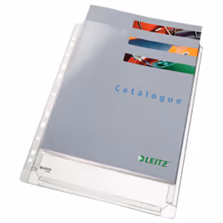 Leitz Pochette à soufflet Premium, 210 x 297 mm (A4), Transparent, PVC, Portrait, Haut, 80 g/m²
